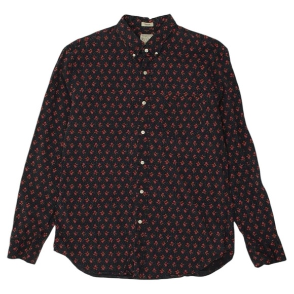 J. Crew Other - J Crew Men’s floral slim fit button down navy and red size medium